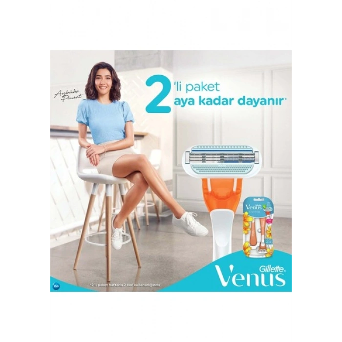 Gillette Venus Riviera Kullan At Kadın Tıraş Bıçağı 2li