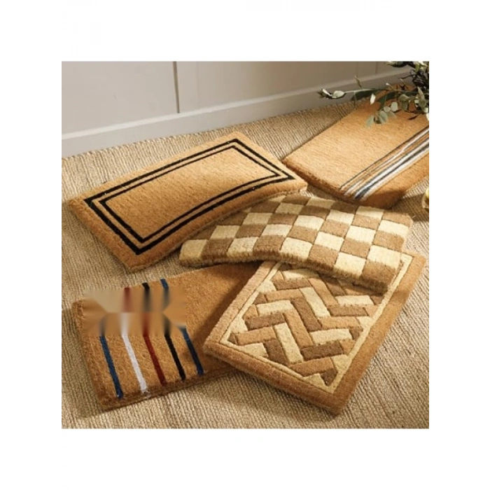 Gio Siyah Kenarlı Kalın Kapı Paspası - 45x75x4 cm