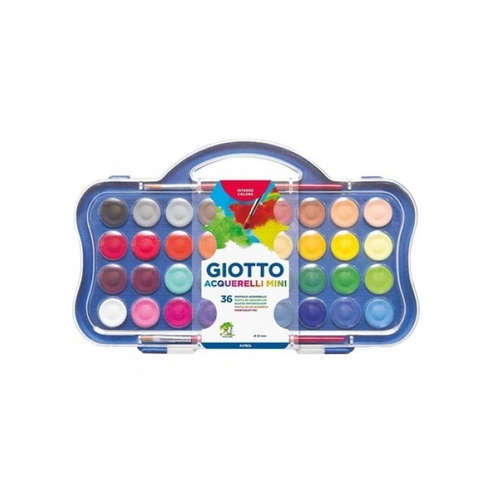 Giotto Sulu Boya 23mm 36 Renk Plastik Kutu Set