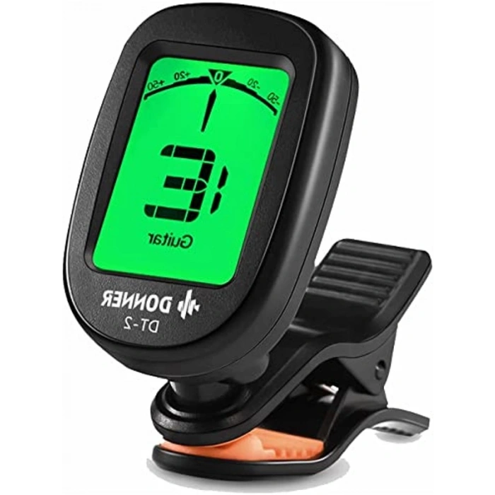 Gitar Tuner Klipsli Hassas Kromatik, Akustik Gitar Bas Keman Ukulele Tuner DT-2