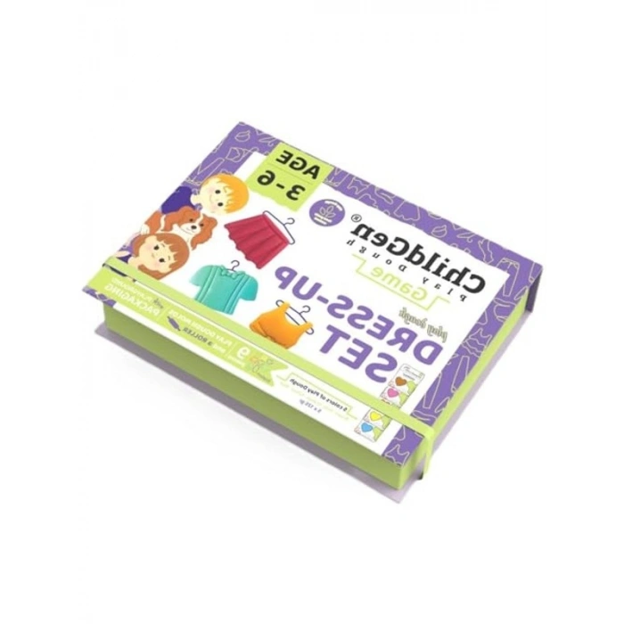 Giysi Giydirme Sahneli Oyun Hamuru Kutusu, Eğlenceli Set