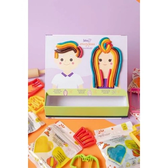 Giysi Giydirme Sahneli Oyun Hamuru Kutusu, Eğlenceli Set