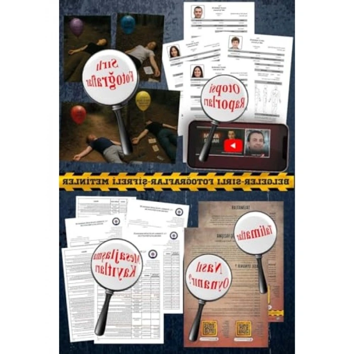 Gizem Bulmaca Cinayet Çözme Kutu Oyunu