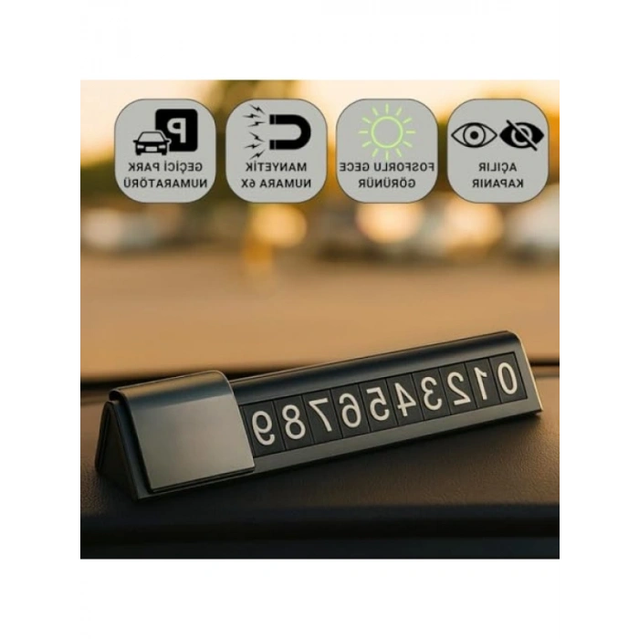 Gizlenebilir Araç Park Telefon Numaratörü - Gece Görüşlü