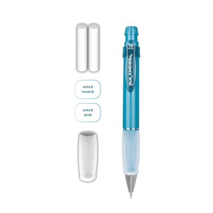 Gizlenebilir Uç Mekanizmalı Versatil Kalem Seti - 0.7 mm Okyanus Mavisi