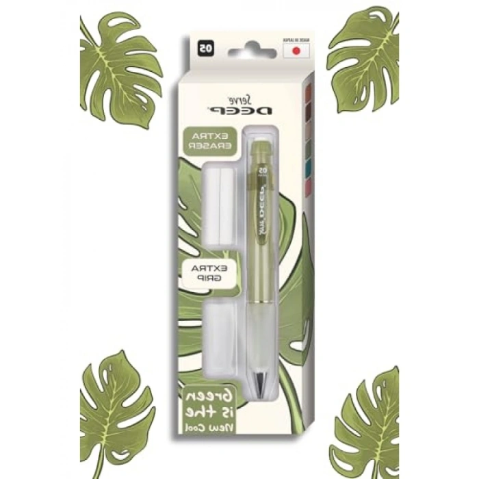 Gizlenebilir Uçlu Versatil Kalem Seti, 0.5 mm, Yeşil