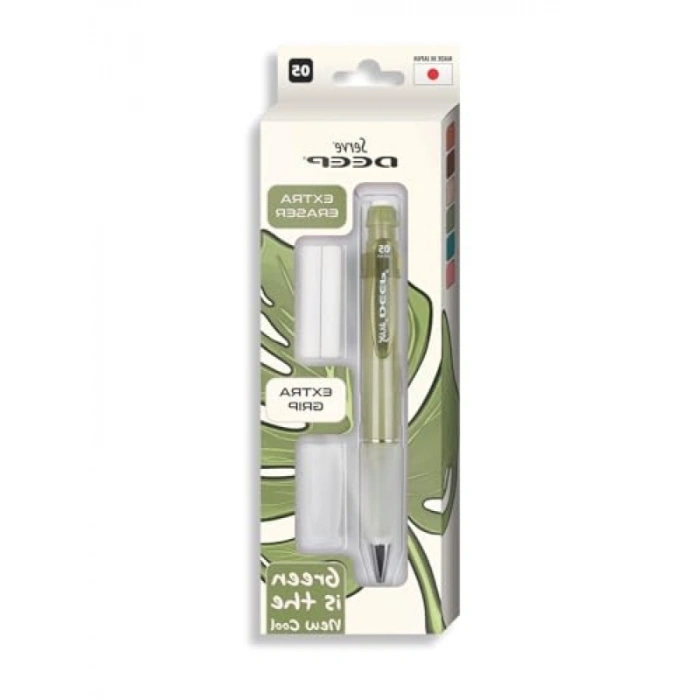 Gizlenebilir Uçlu Versatil Kalem Seti, 0.5 mm, Yeşil