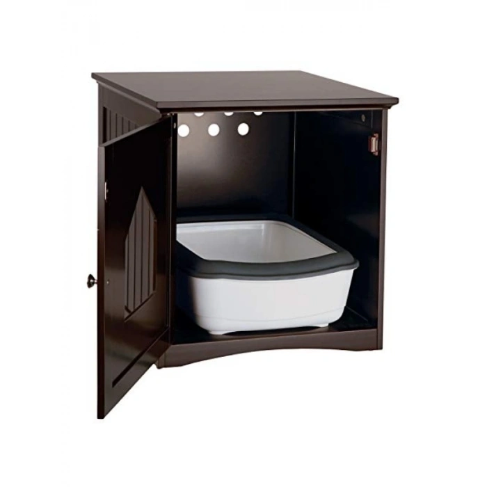 Gizli Çöp Kutusu Dolabı – Mobilya Tarzı, Espresso-Kahverengi