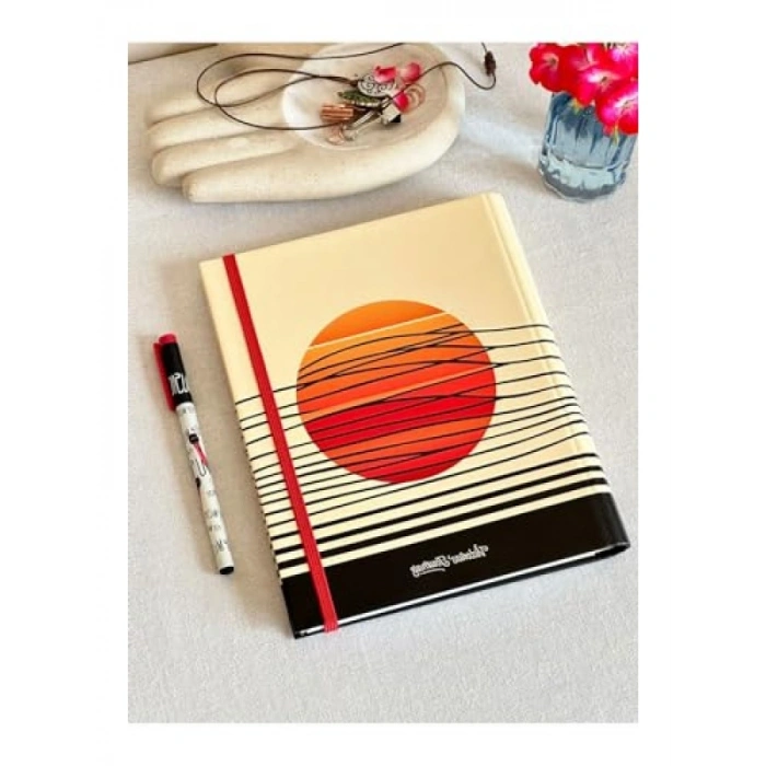 Gizli Spiralli Sert Kapak Defter - 192 Sayfa