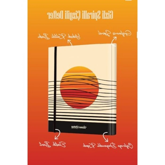 Gizli Spiralli Sert Kapak Defter - 192 Sayfa