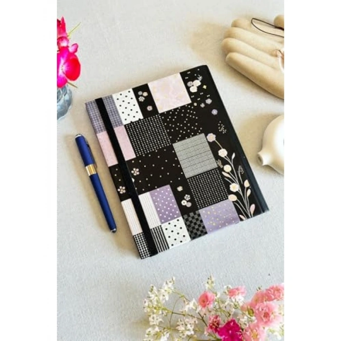 Gizli Spiralli Sert Kapaklı Defter - 192 Sayfa, Çizgili