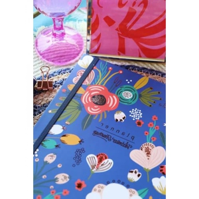 Gizli Spiralli Süresiz Planlayıcı Ajanda 17x24 cm