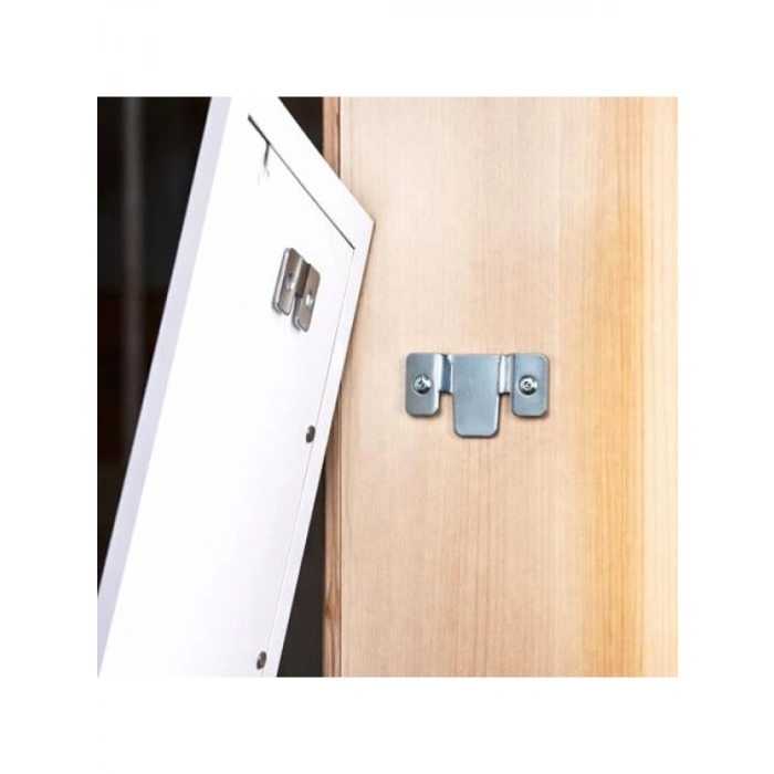 Gizli Tablo Asma Askısı - 2 Adet Metal Duvar Tipi Çerçeve Askı Aparatı