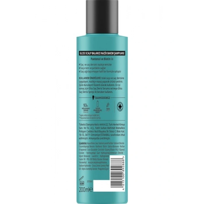 Gliss Scalp Balance Nazik Bakım Şampuanı 200 ML