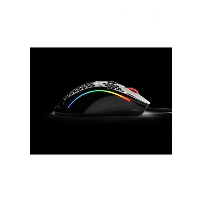 Glorious Model D Kablolu Parlak Siyah RGB Oyuncu Mouse 69Gr