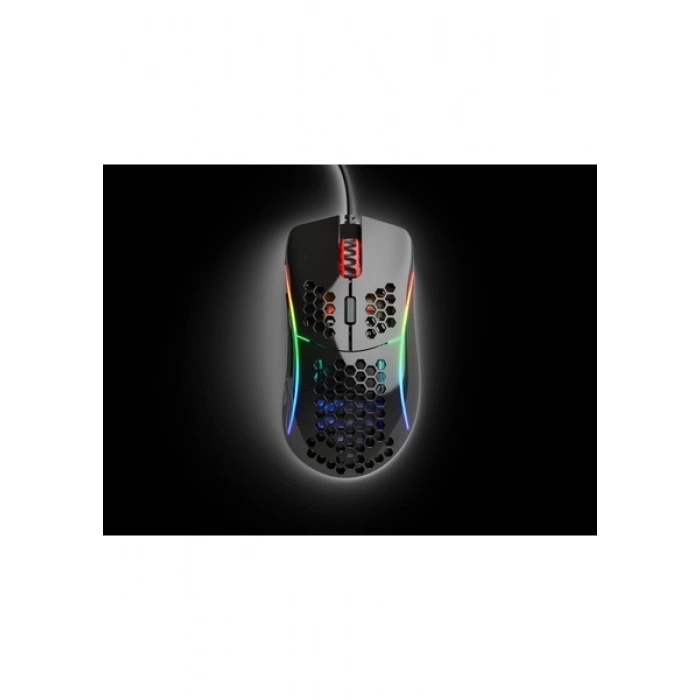 Glorious Model D Kablolu Parlak Siyah RGB Oyuncu Mouse 69Gr