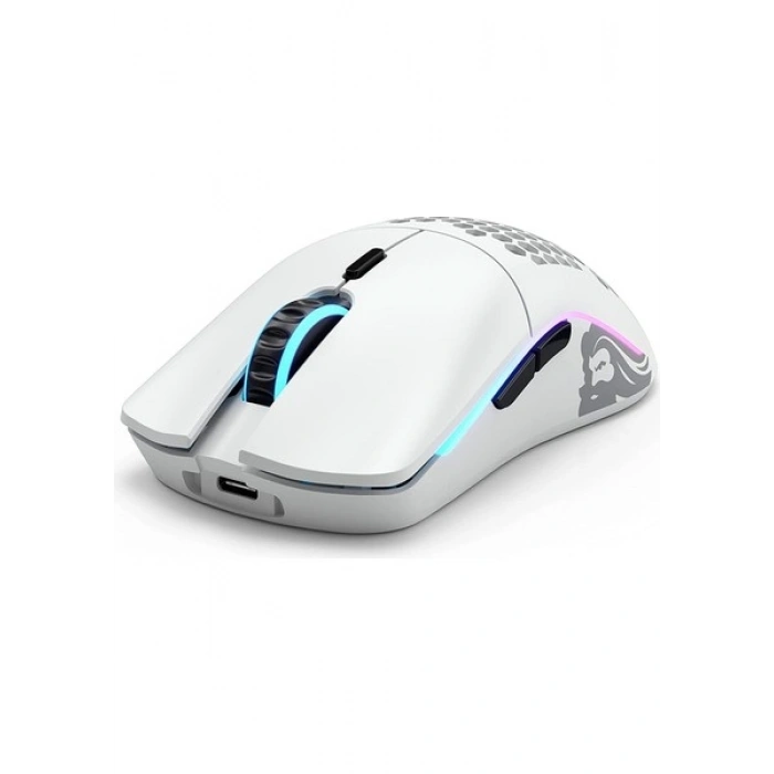 Glorious Model O Kablosuz RGB UltraLight 19000 DPI Gaming Mouse – Mat Beyaz