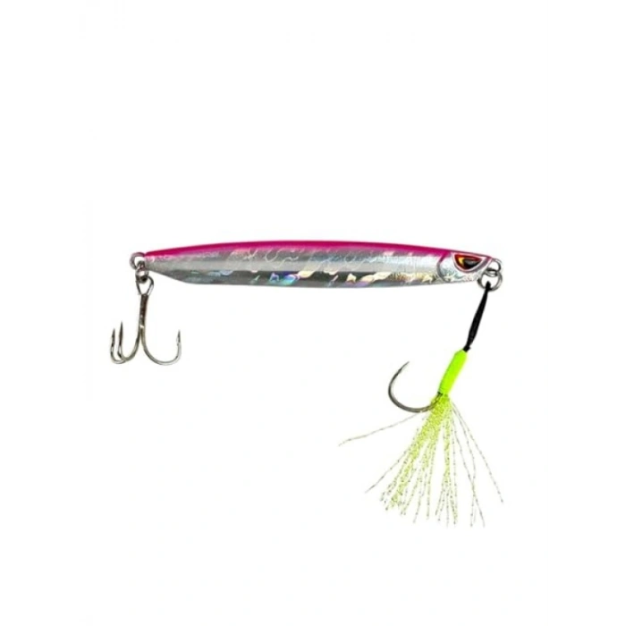 Glow Pink Renkli 80gr Jig - Balık Avı için