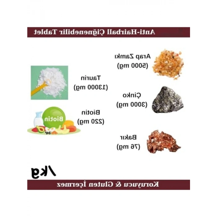 Glutensiz Anti-Hairball Malt Tableti, 60 Tablet