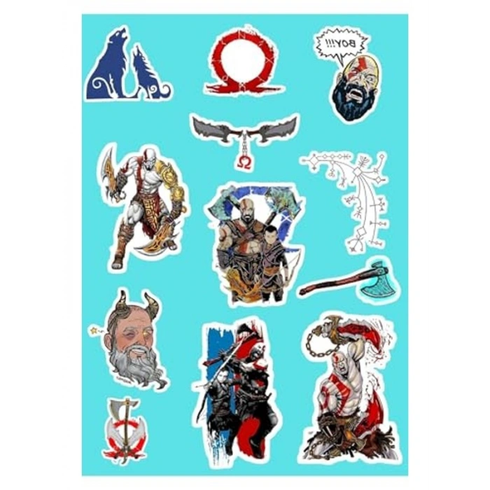 God Of War Sticker Seti