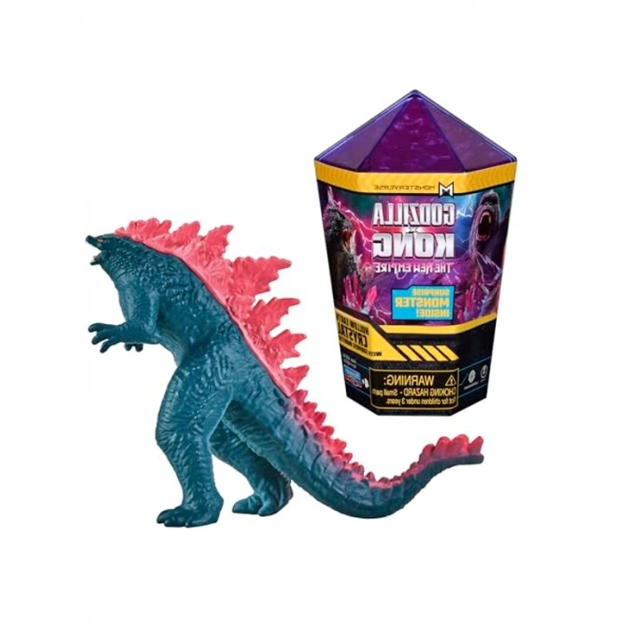 Godzilla ve Kong Kristal Aksiyon Figürü, 4,5 inç ve Mini Sürpriz Figür