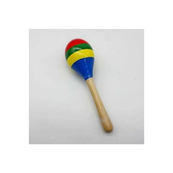 Gökkuşağı Renkli Marakas, 20 cm Uzunlukta Eğlenceli Tasarım