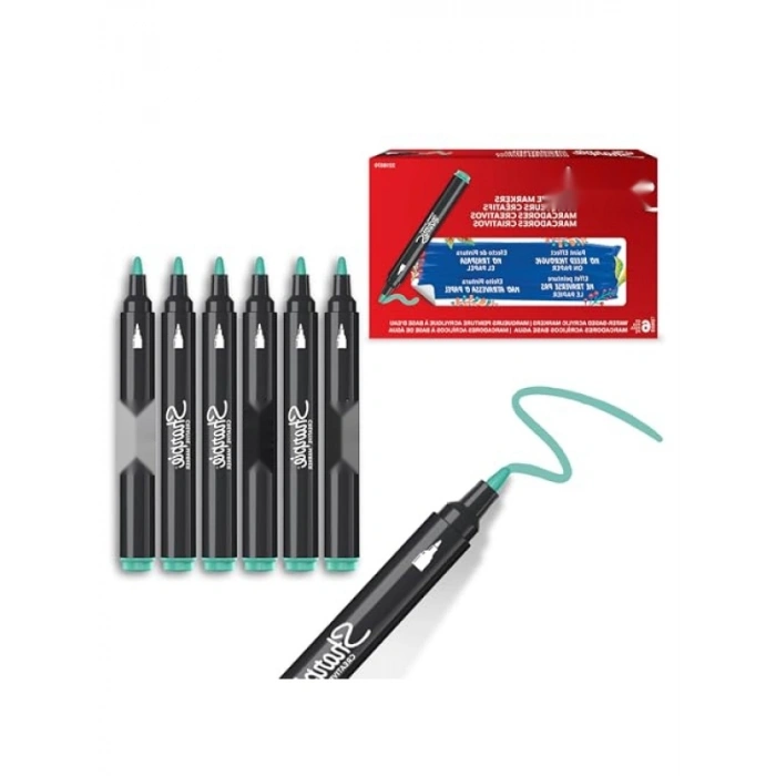 Göl Yeşili Akrilik Markör - Yuvarlak Uç