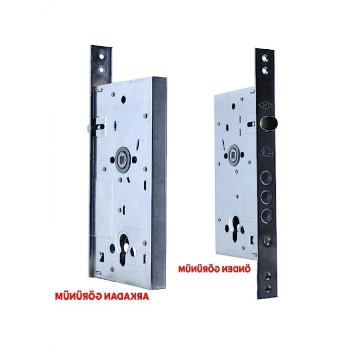 Gömme Çelik Kapı Kilidi - Silindirik Model (3 Milli)