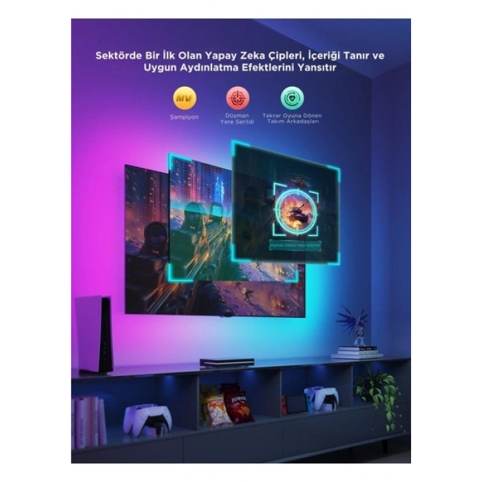 Govee Aı Sync Box 2 75-85 Inç Tv Arkası LED Aydınlatma