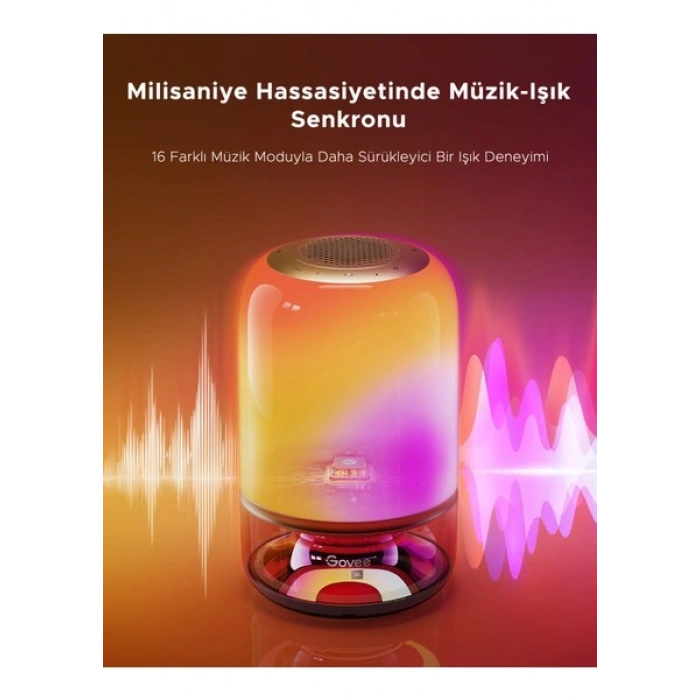 Govee Masa Lambası 2 Pro x Jbl Hoparlörlü, Type-C Şarjı, 45W Şarj Adaptörü Dahildir