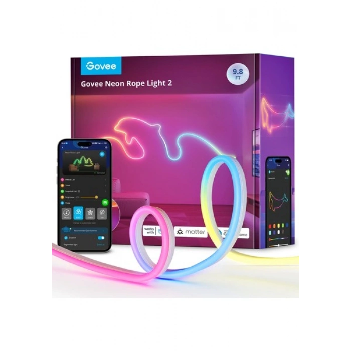 Govee Neon LED Şerit 2.nesil (3m)-Beyaz