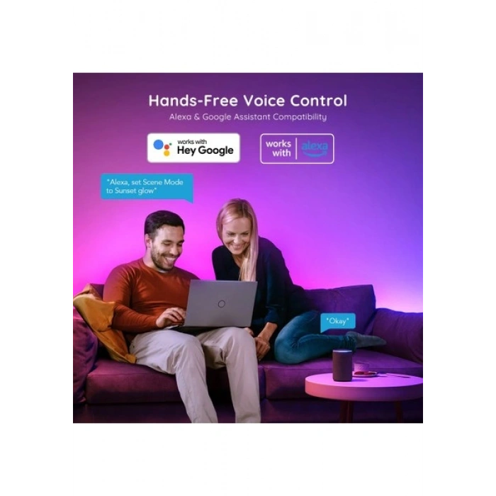 Govee Rgbıc Basic Wi-Fi + Bluetooth LED Şerit Işık 10M