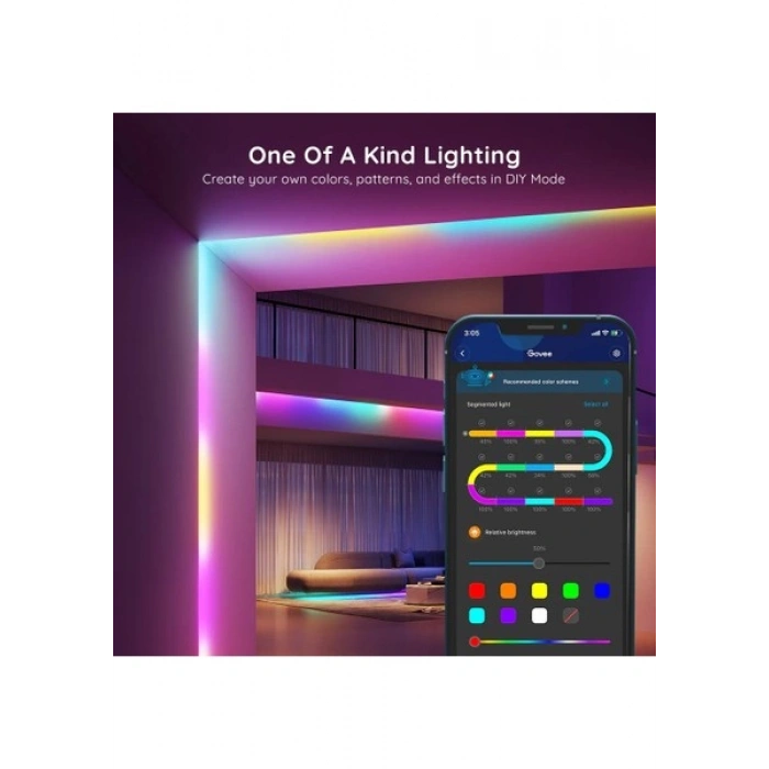 Govee Rgbıc Basic Wi-Fi + Bluetooth LED Şerit Işık 10M