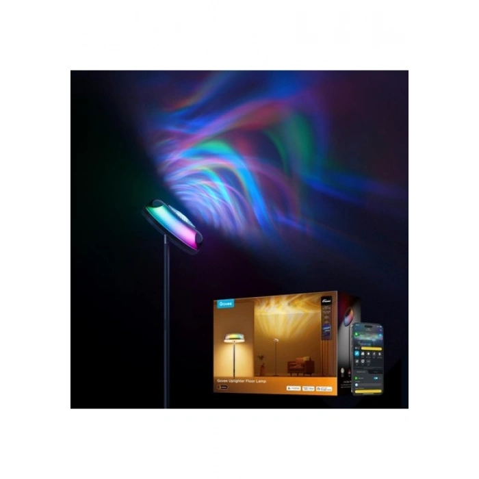 Govee Uplighter Köşe Lambası RGB Renk Seçeneği ile Enerji Tasarruflu Aydınlatma