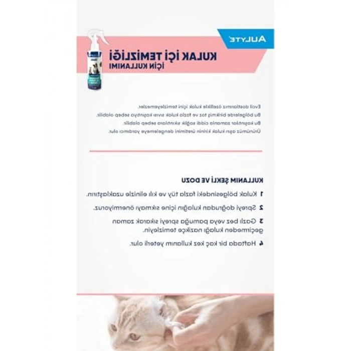 Göz, Kulak, Çene Temizlik Spreyi, 200 ml, Evcil Hayvanlar İçin
