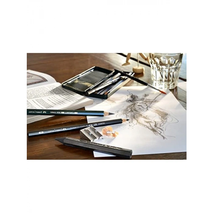 Grafit Kurşun Kalem - 9B, Yumuşak Doku, Profesyonel Çizim