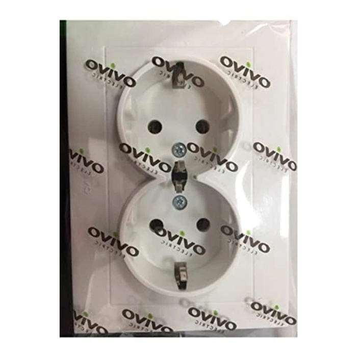 Grano Beyaz İkili Topraklı Priz,