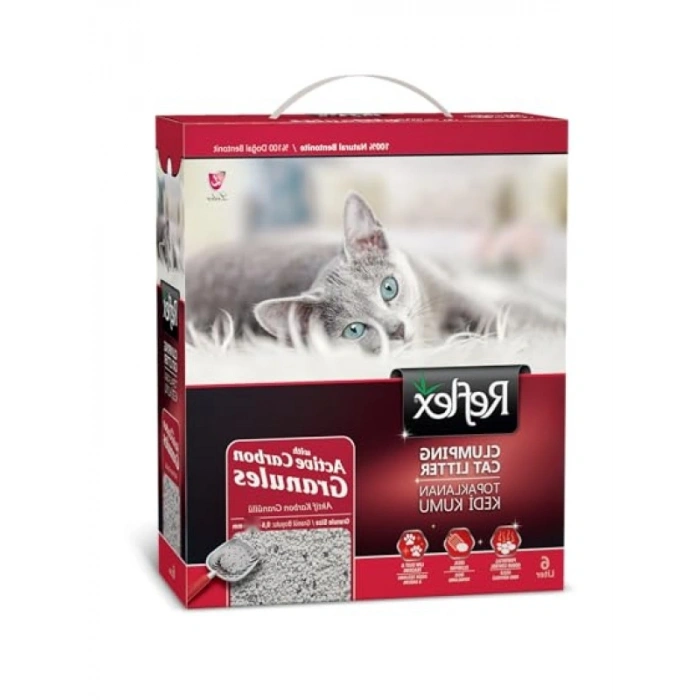 Granül Aktif Karbonlu Topaklanan Kedi Kumu, 6 L