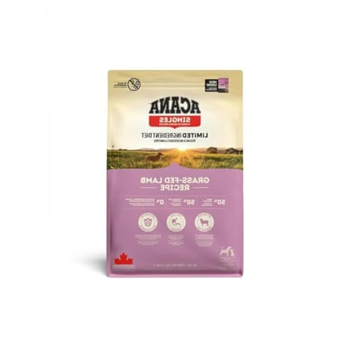 Grass-Fed Lamb Kuru Köpek Maması, 2 Kg Besleyici