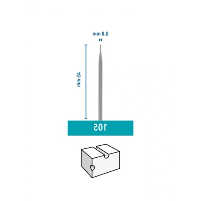 Gravür Kesici, Küçük Boy, 0,8 mm Uç, 3lü Set