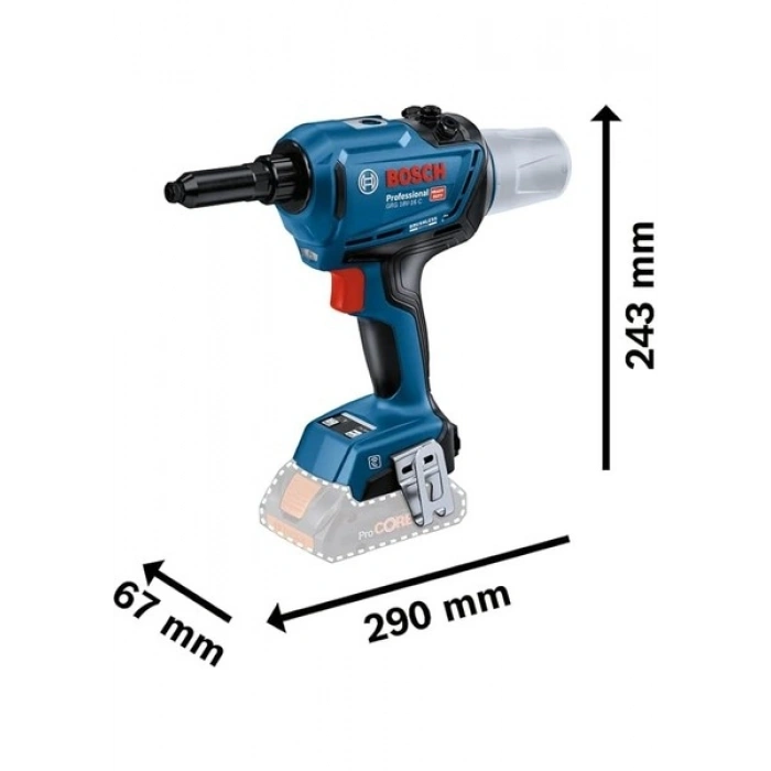 Grg 18V-16 C Perçinleme Aracı 2X4.0AH Çift Akülü