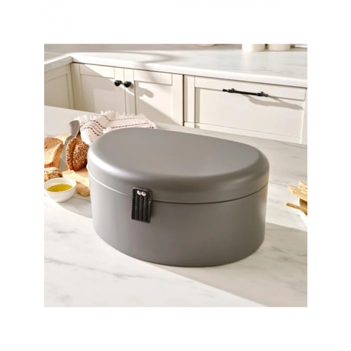 Gri Ekmek Kutusu - 36x25 cm Boyutunda