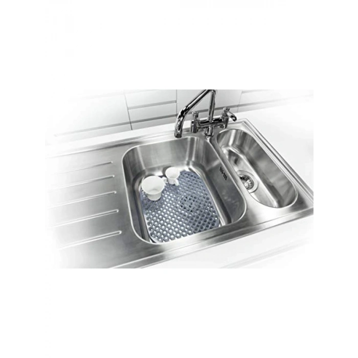 Gri Lavabo Matı - Dayanıklı Plastik, 32 x 28 cm