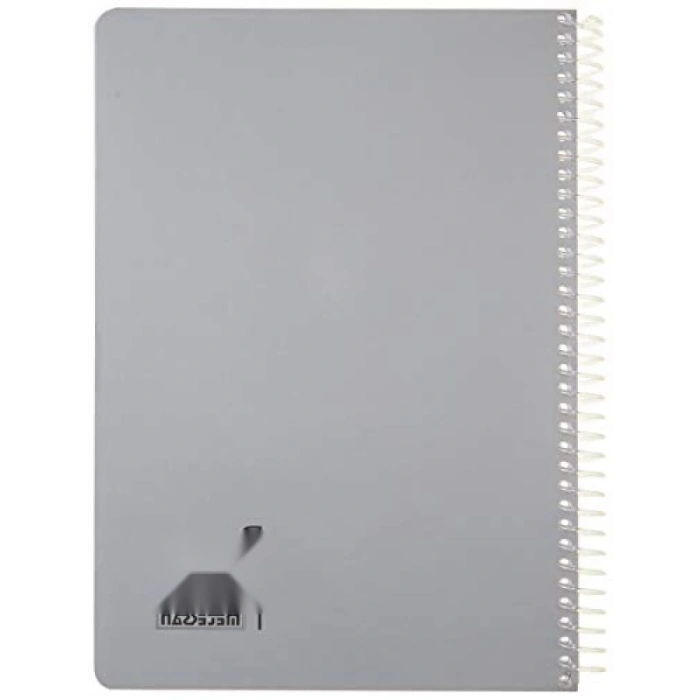 Gri/Mavi Renkli 144 Yapraklı Karton Kapaklı Spiralli Defter