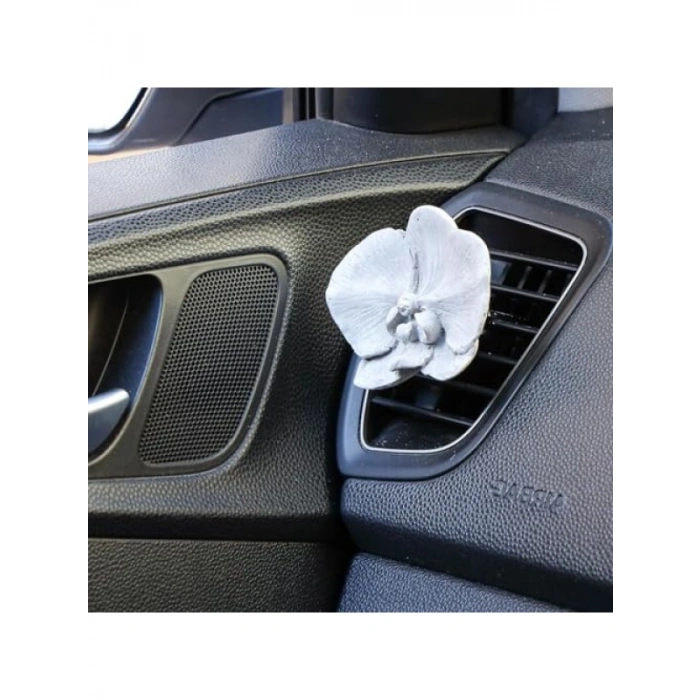 Gri Orkide Taşlı Araç Kokusu (20 ml Esans İçerir)