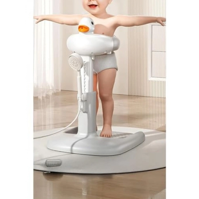 Gri Renk Bebek Yıkama Yardımcısı - Eğlenceli Tasarım