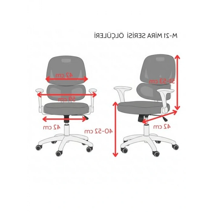 Gri Renk Çocuk Çalışma Sandalyesi, Rahat ve Kullanışlı