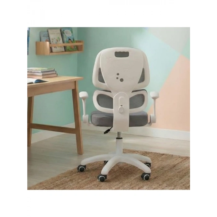 Gri Renk Çocuk Çalışma Sandalyesi, Rahat ve Kullanışlı