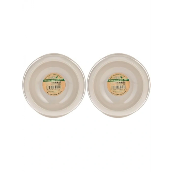 Gri Renk Mama Kabı, 350 ml, 2li Paket