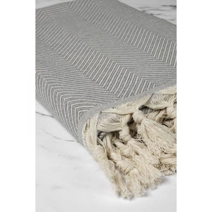 Gri Renk Trendy Koltuk Örtüsü - 170 x 300 cm